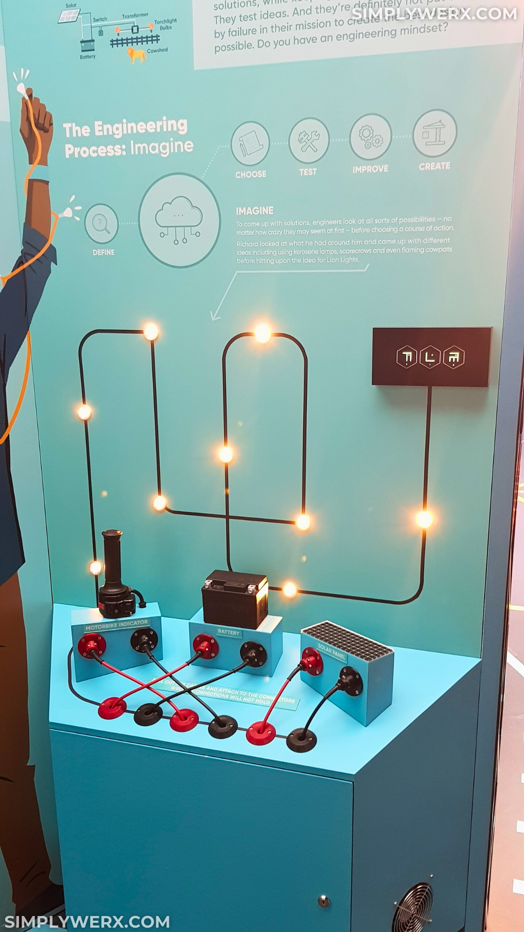 An interactive circuit challenge with electromagnets, RFID, and flashing lights